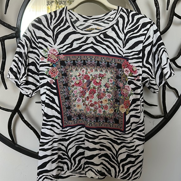 Johnny Was Tops - JOHNNY WAS ZEBRA TSHIRT